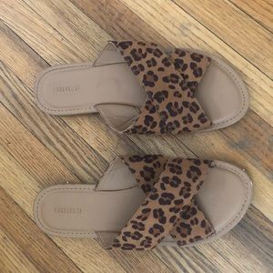 Forever 21 cheetah leopard print sandals